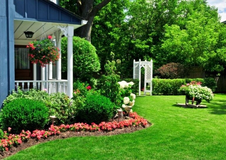 Front yard landscaped